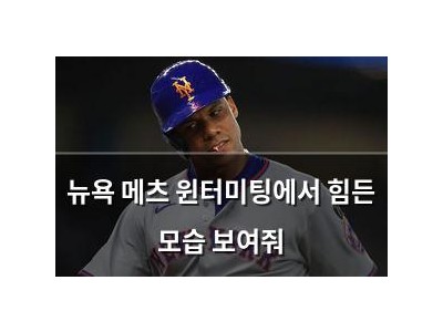 뉴욕 메츠 윈터미팅에서 힘든 모습 보여줘