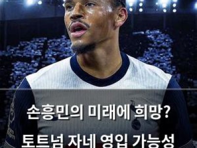손흥민의 미래에 희망? 토트넘 자네 영입 가능성 언급